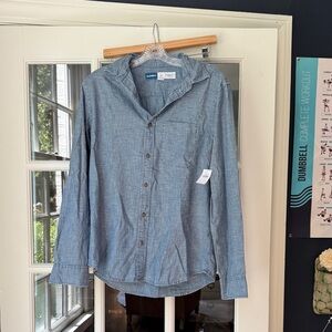 Old Navy Blue Casual Button Down Shirt